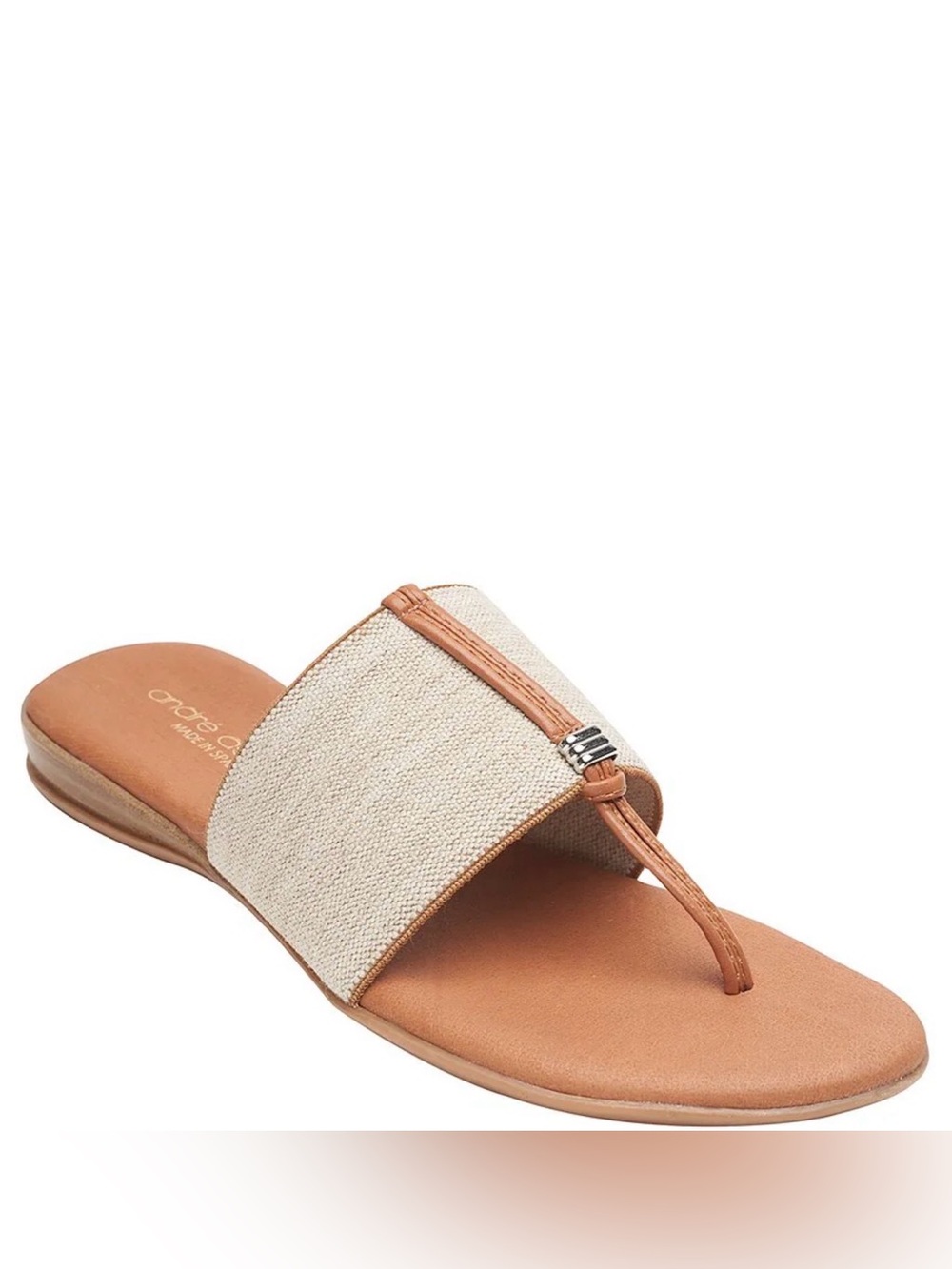 André Assous Nice Stretch-Linen Featherweights Sandals